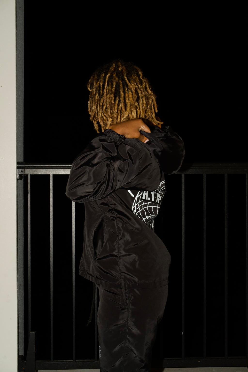 Black and White WindBreaker Set