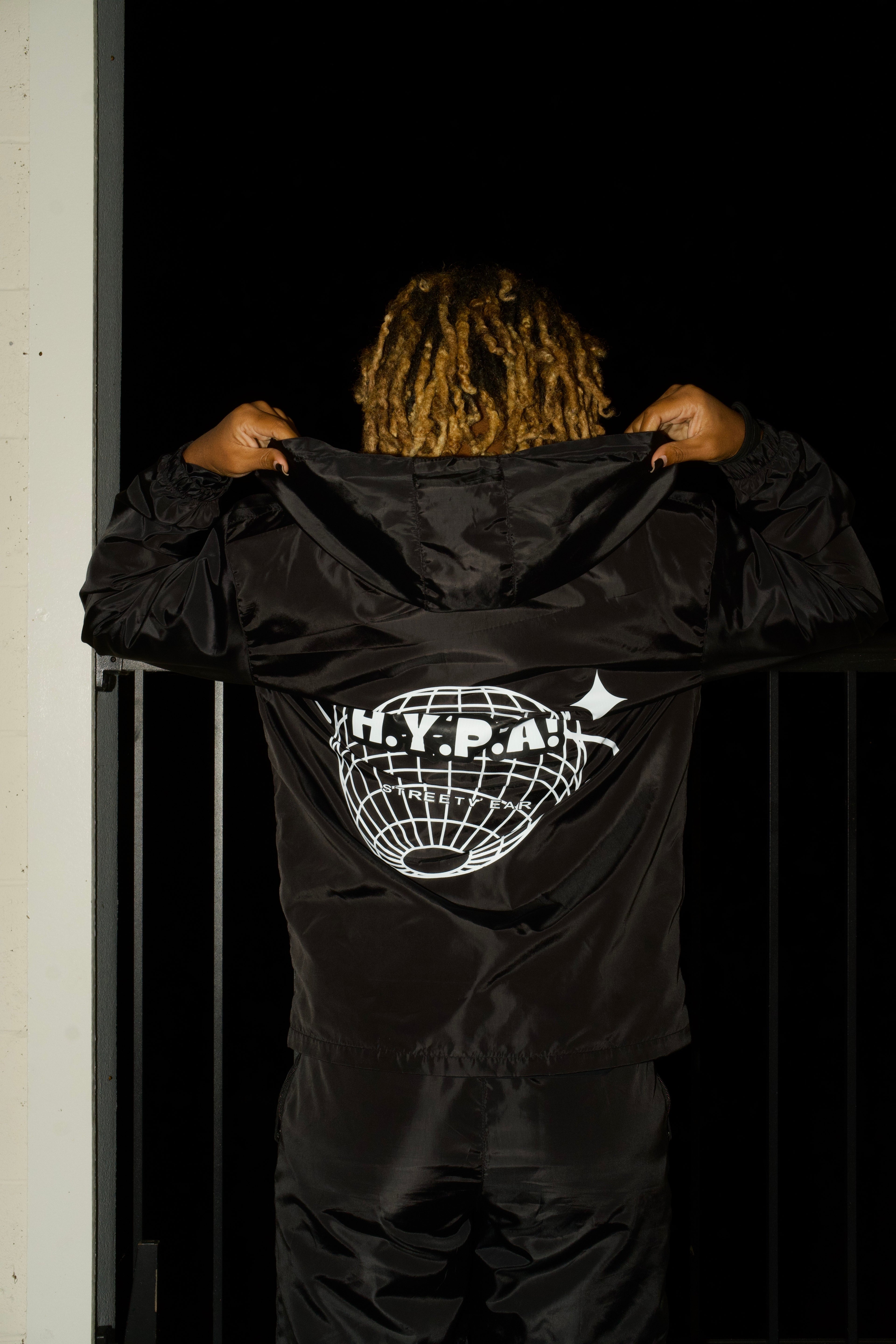 Black and White WindBreaker Set