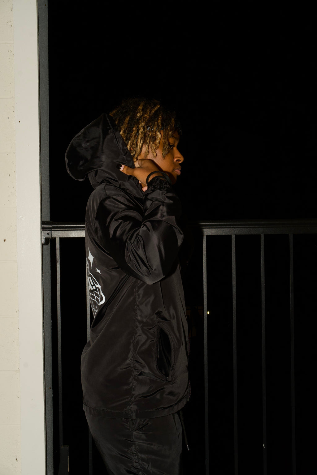 Black and White WindBreaker Set